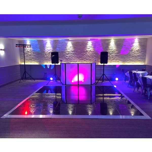 Black Dance Floor Hire at the Riverside Gallery, Brewhouse and Kitchen in Nottingham